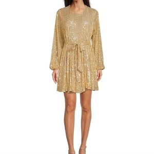 Gibson Latimer Gold Dress size S